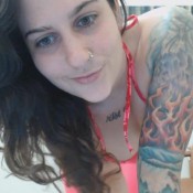 tights modeling goddess green eyed