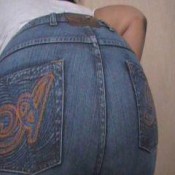 girl jeans farts