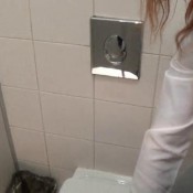 follow me in a public toilet. betty parlour