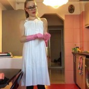 ella gilbert - rubber gloves and pvc apron