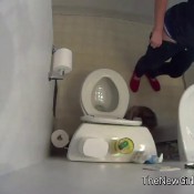 overhead spycam pooping