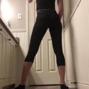 black leggings tease counter poop tinaamazon tina amazon glamazon