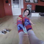 butt busting booming muffled bass farts on the floor during sexy footjob part 3 c world entertainment