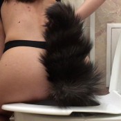 girl pushes out the anal plug with her shit alice top