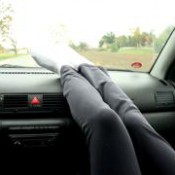 czech soles - her big smelly feet in car are a turn on