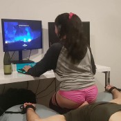 funaussiecouple girlfriend facesitting with surprise fart