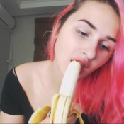 marysweeeet teasing with banana 5