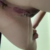 scarletmoon69 watch me push out this long poop