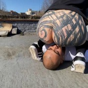 miss leah using this pretty human toilet in london`s sunshine miss_leah__