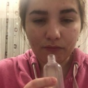 tiabee19 - filling a little bottle with my spit