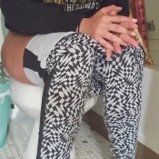 bunny ratchet stripe legging farts