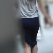 ee-407 girls rushing to the public toilets in town.victory just before the limit. embarrassing farts while peeing