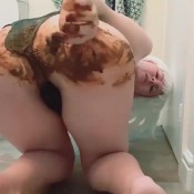 lacey loumartin sheer black negligee poop!