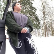 butt plug play in snow parking lot fun hd kezia420
