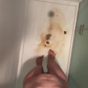 Lillyvig Close Up Big Shit In Shower Lilly Vig