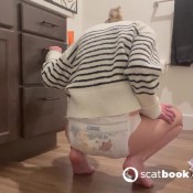 Blackrasbaby Messy Huggies Diaper Change
