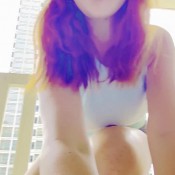 Freckledred_ Standing Poop On The Balcony