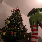 Yourfantasy6190 Farting Squats In Christmas Leggings