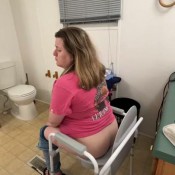 Goddessleanne69 Pooping Bedside Toilet You Can See The Poop While I Wipe Its Mushy