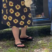 Goddessleanne69 Peeing In My Driveway First Time For Everything