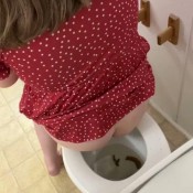 Goddessleanne69 Hard Chunky Plops Bent Over With Big Plops