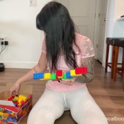 Daddaslilstar Messy In White Tights