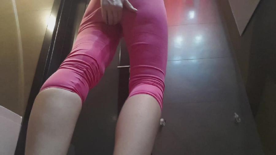 blonde pink satin shorts The fart babes