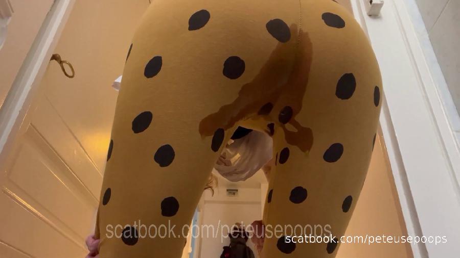 Peteusepoops Graphic Tummy Illness Desperation Massive Diarrhea Pants Poop Leggings